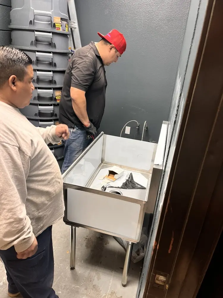 Commercial plumbing and sink installation in Fair Oaks